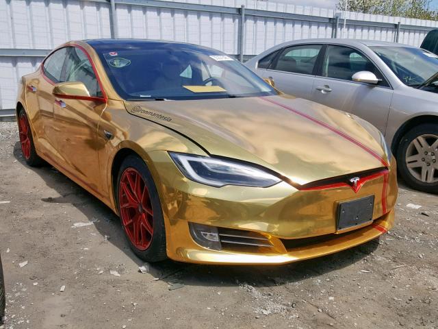 5YJSA1E45GF171202 - 2016 TESLA MODEL S ذهبي صورة 1
