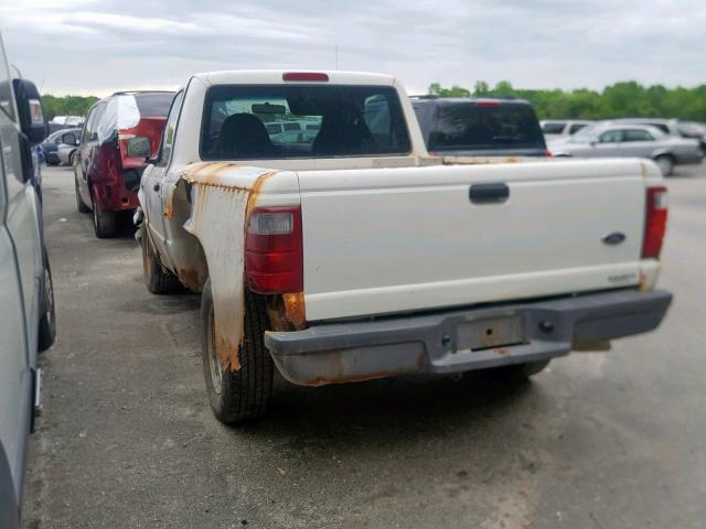 1FTYR10U02TA70407 - 2002 FORD RANGER WHITE photo 3