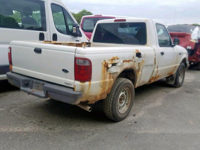 1FTYR10U02TA70407 - 2002 FORD RANGER WHITE photo 4