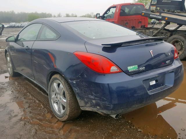 1G2ZH17N884282128 - 2008 PONTIAC G6 GT BLUE photo 3