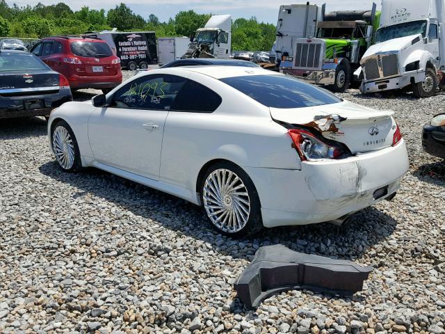 JNKCV64E48M115565 - 2008 INFINITI G37 BASE WHITE photo 3