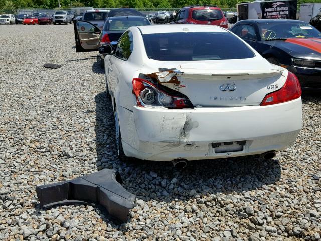 JNKCV64E48M115565 - 2008 INFINITI G37 BASE WHITE photo 9