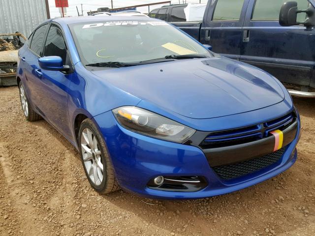 1C3CDFBH2DD225286 - 2013 DODGE DART SXT BLUE photo 1