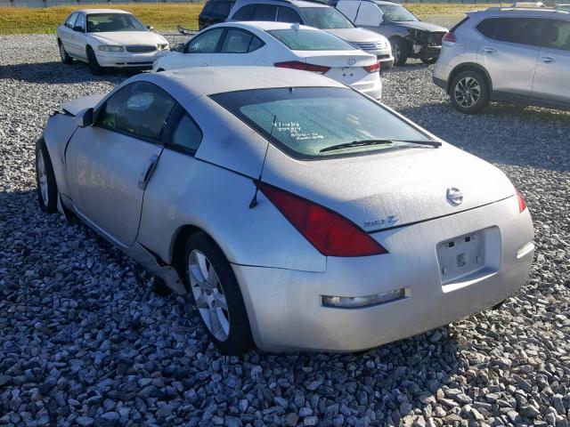 JN1AZ34E23T020967 - 2003 NISSAN 350Z COUPE SILVER photo 3