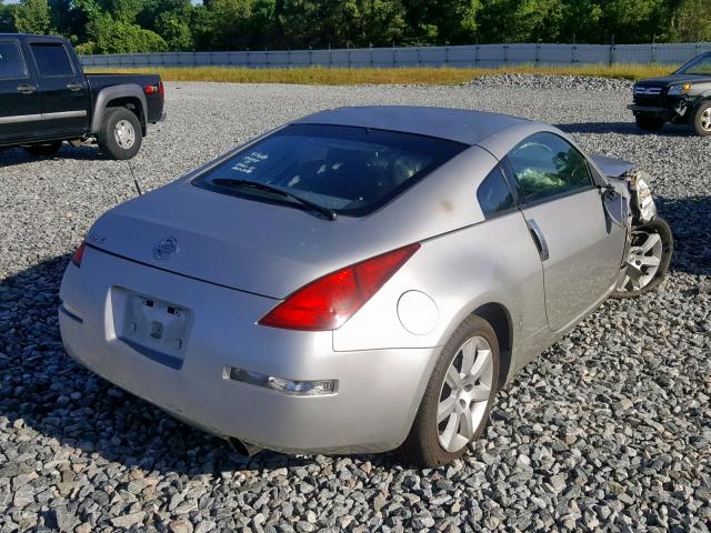 JN1AZ34E23T020967 - 2003 NISSAN 350Z COUPE SILVER photo 4