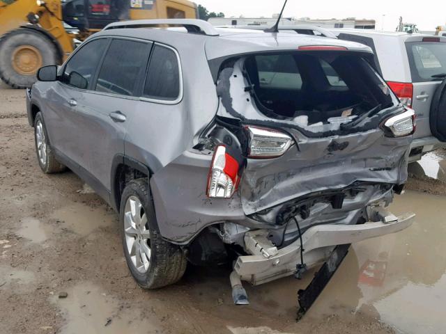 1C4PJLDB5FW708131 - 2015 JEEP CHEROKEE L SILVER photo 3