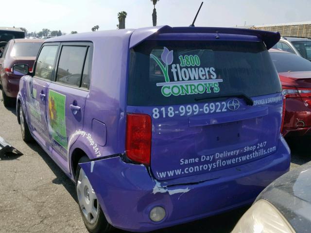 JTLKE50E091081712 - 2009 TOYOTA SCION XB 紫色 照片 3