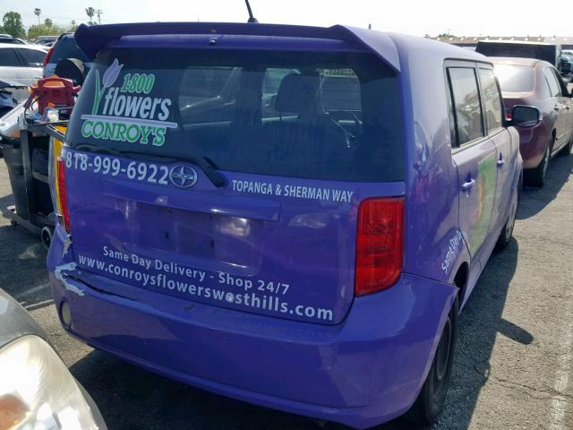 JTLKE50E091081712 - 2009 TOYOTA SCION XB 紫色 照片 4