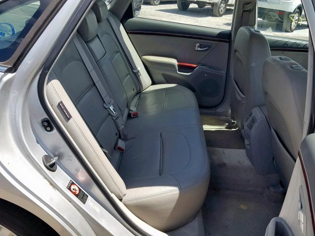 KMHFC46F38A273648 - 2008 HYUNDAI AZERA SE SILVER photo 6