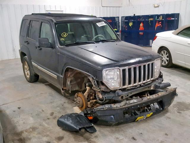 1J8GN58K48W203140 - 2008 JEEP LIBERTY LI BLACK photo 1