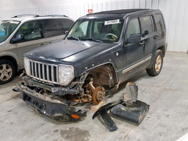 1J8GN58K48W203140 - 2008 JEEP LIBERTY LI BLACK photo 2