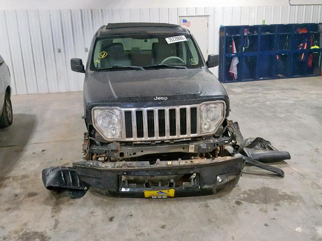 1J8GN58K48W203140 - 2008 JEEP LIBERTY LI BLACK photo 9