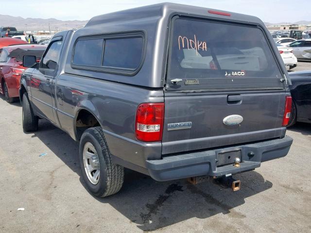 1FTYR10D28PA20089 - 2008 FORD RANGER GRAY photo 3