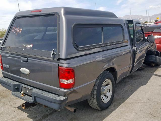 1FTYR10D28PA20089 - 2008 FORD RANGER GRAY photo 4
