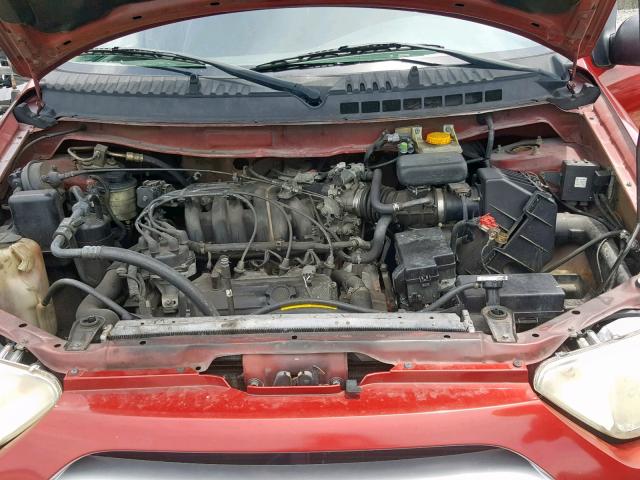 4N2ZN15T92D805831 - 2002 NISSAN QUEST GXE RED photo 7