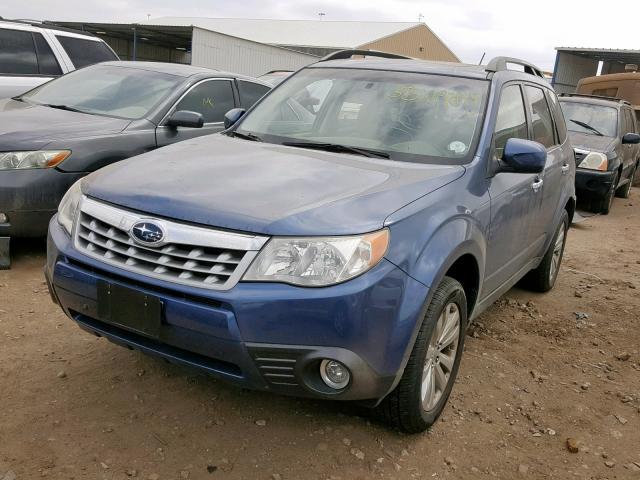 JF2SHAEC5CH459400 - 2012 SUBARU FORESTER L BLUE photo 2