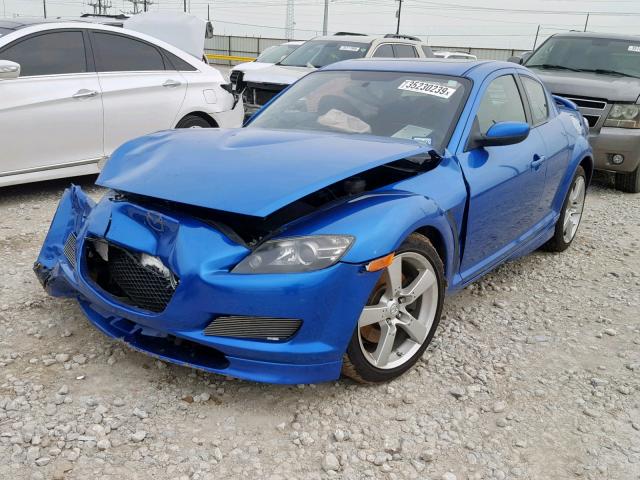 JM1FE173450159841 - 2005 MAZDA RX8 BLUE photo 2