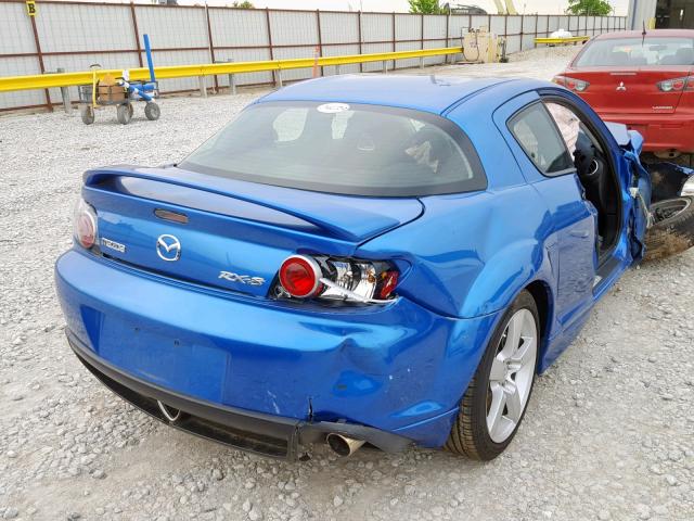 JM1FE173450159841 - 2005 MAZDA RX8 BLUE photo 4