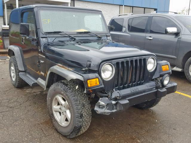 1J4FA49S02P701354 - 2002 JEEP WRANGLER / BLACK photo 1