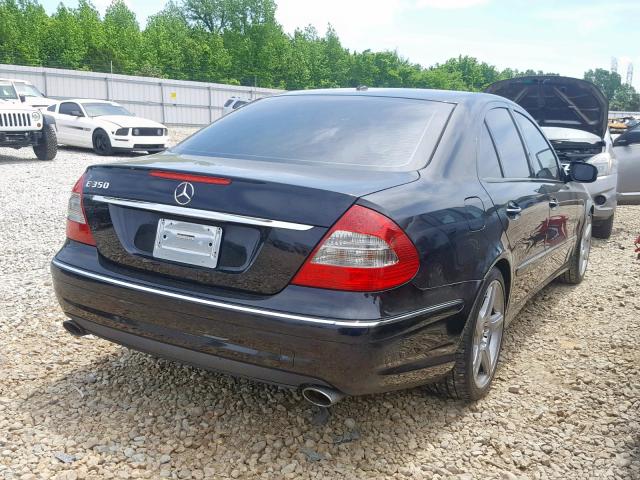 WDBUF56X89B375913 - 2009 MERCEDES-BENZ E 350 BLACK photo 4