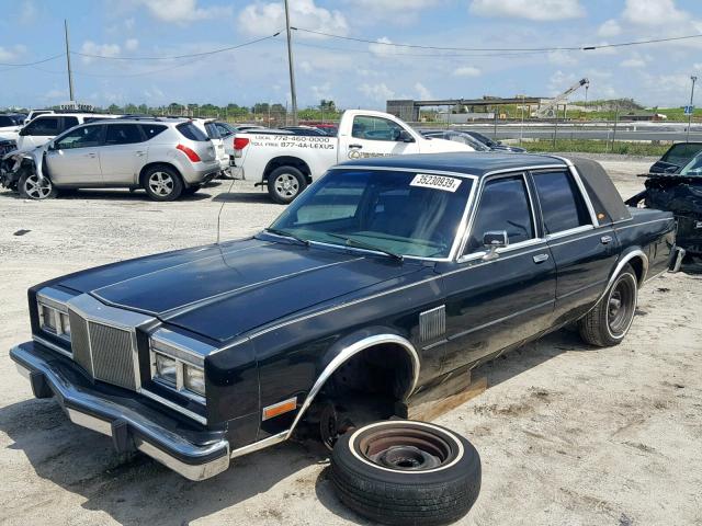 1C3BF66P8FX528386 - 1985 CHRYSLER FIFTH AVEN BLACK photo 2