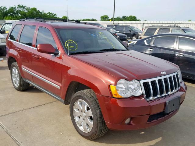 1J8HS58218C210397 - 2008 JEEP GRAND CHER MAROON photo 9