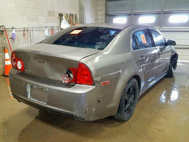 1G1ZC5EB4AF302193 - 2010 CHEVROLET MALIBU 1LT GRAY photo 4