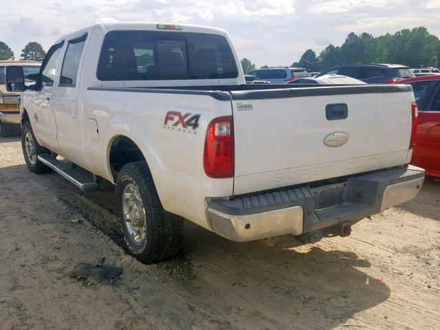 1FT7W2BT2CEC08419 - 2012 FORD F250 SUPER WHITE photo 3