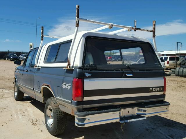 1FTEX14N0NKB56001 - 1992 FORD F150 BLACK photo 3