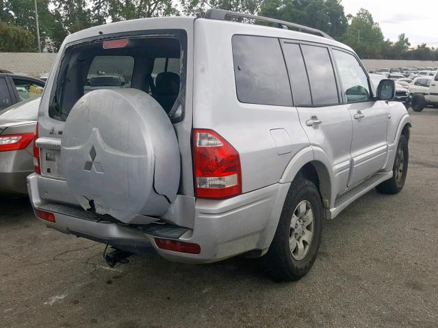 JA4NW51SX3J048499 - 2003 MITSUBISHI MONTERO LI SILVER photo 4