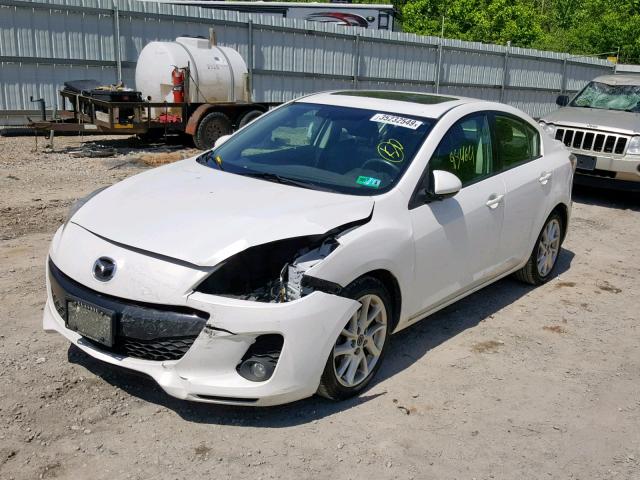 JM1BL1W59D1777012 - 2013 MAZDA 3 S WHITE photo 2