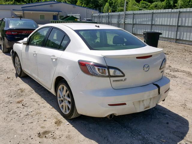 JM1BL1W59D1777012 - 2013 MAZDA 3 S WHITE photo 3