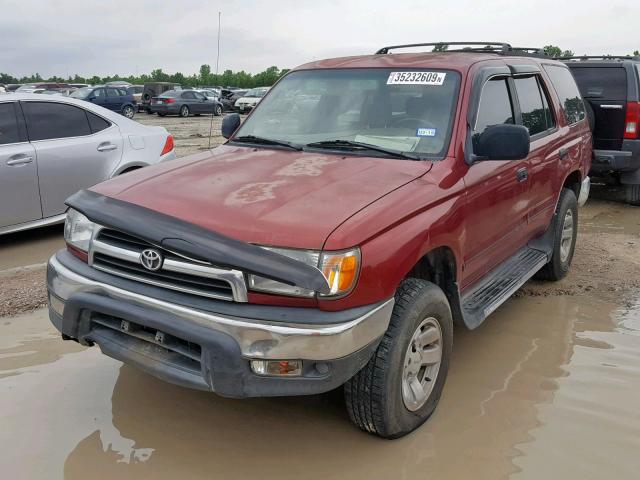 JT3GM84R6Y0055711 - 2000 TOYOTA 4RUNNER RED photo 2