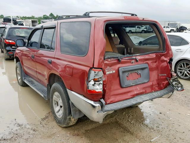 JT3GM84R6Y0055711 - 2000 TOYOTA 4RUNNER RED photo 3