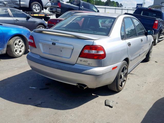 YV1VS29521F749076 - 2001 VOLVO S40 1.9T SILVER photo 4