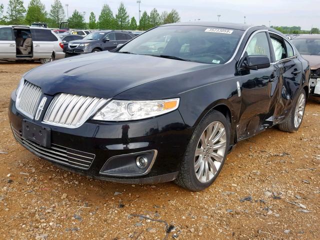 1LNHL9DR1CG803401 - 2012 LINCOLN MKS BLACK photo 2