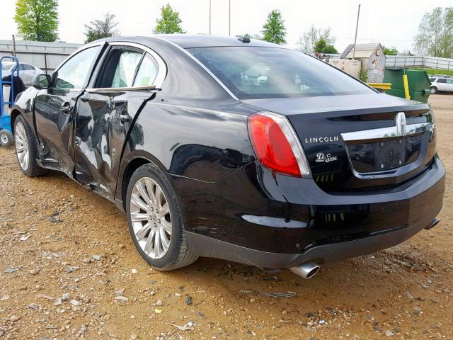 1LNHL9DR1CG803401 - 2012 LINCOLN MKS BLACK photo 3