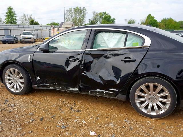 1LNHL9DR1CG803401 - 2012 LINCOLN MKS BLACK photo 9