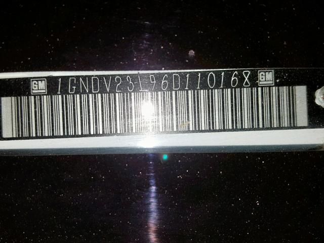 1GNDV23L96D110168 - 2006 CHEVROLET UPLANDER L Ağ foto 10