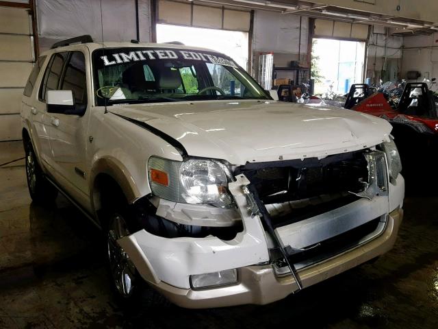 1FMEU74888UA85205 - 2008 FORD EXPLORER E WHITE photo 1