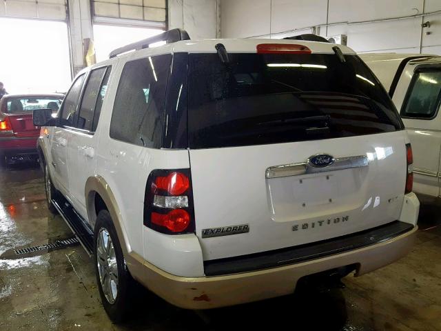 1FMEU74888UA85205 - 2008 FORD EXPLORER E WHITE photo 3