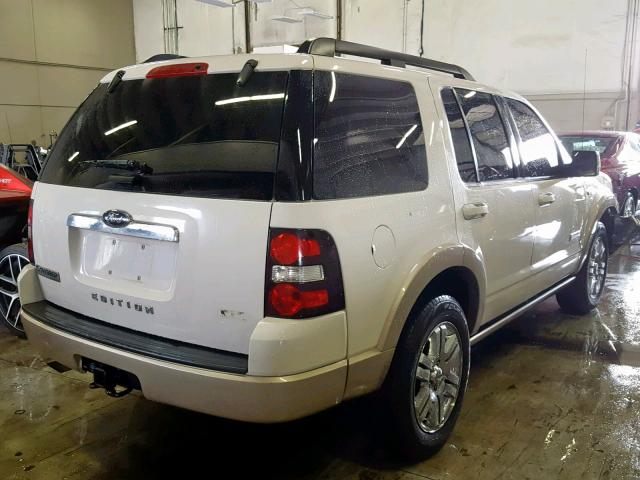 1FMEU74888UA85205 - 2008 FORD EXPLORER E WHITE photo 4