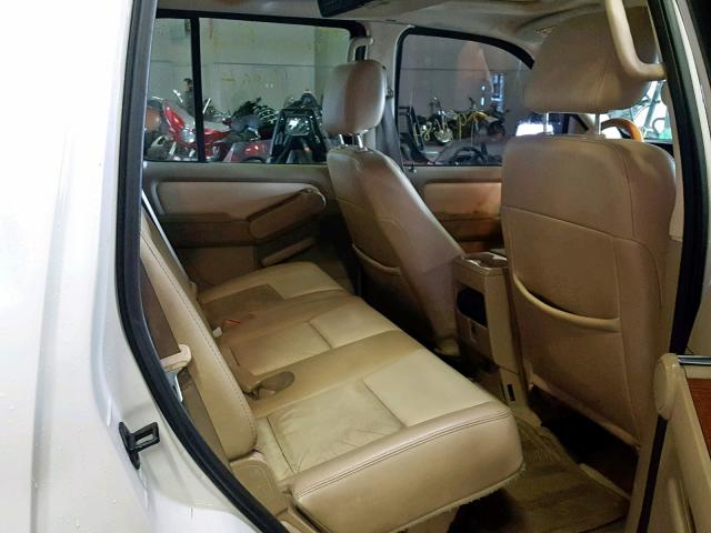 1FMEU74888UA85205 - 2008 FORD EXPLORER E WHITE photo 6