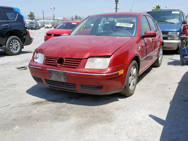 3VWSK69M04M087510 - 2004 VOLKSWAGEN JETTA GLS RED photo 2