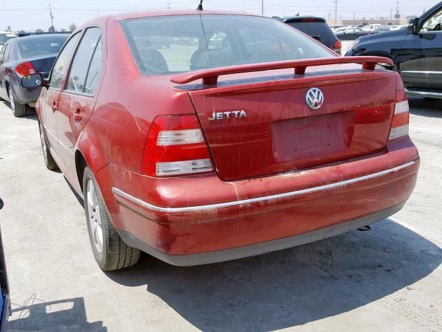 3VWSK69M04M087510 - 2004 VOLKSWAGEN JETTA GLS RED photo 3