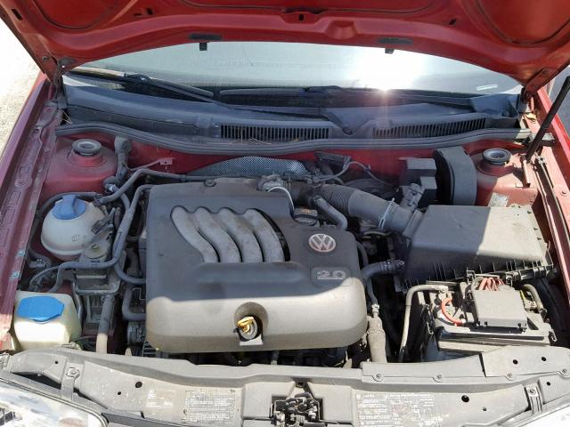 3VWSK69M04M087510 - 2004 VOLKSWAGEN JETTA GLS RED photo 7