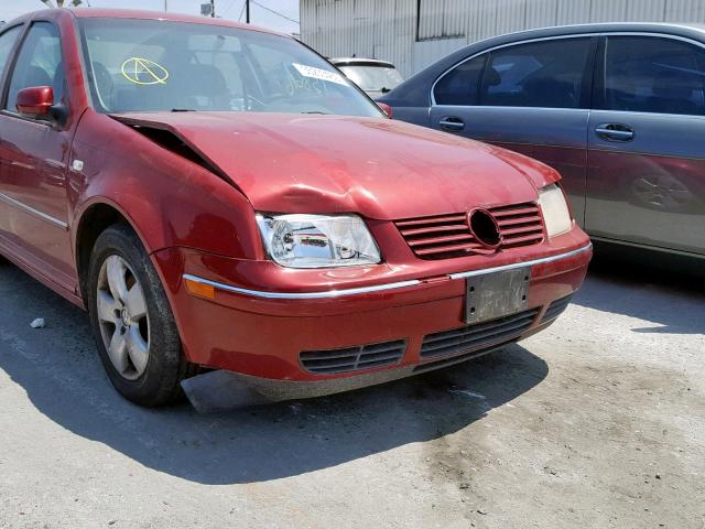 3VWSK69M04M087510 - 2004 VOLKSWAGEN JETTA GLS RED photo 9