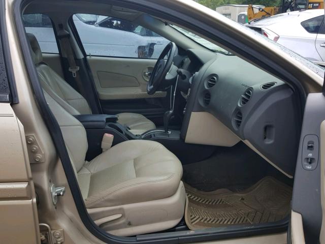 2G2WS522641202596 - 2004 PONTIAC GRAND PRIX GOLD photo 5