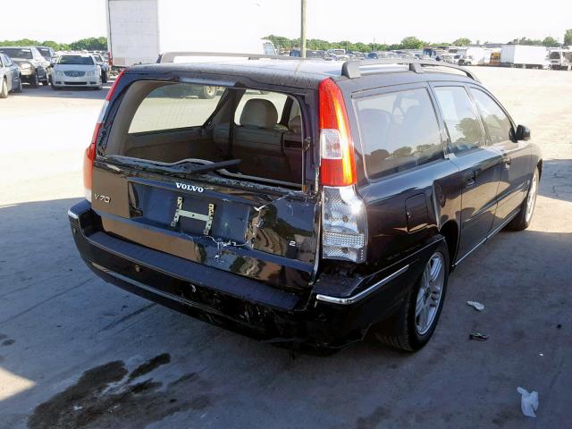 YV1SW592561534133 - 2006 VOLVO V70 2.5T BLACK photo 4