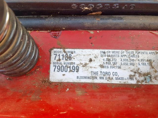 7900199 - 1994 TORO WHEELHORSE RED photo 10